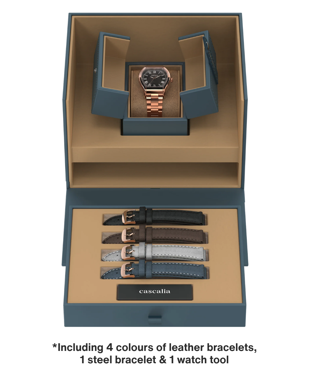 Caratello Rosegold Automatic Black