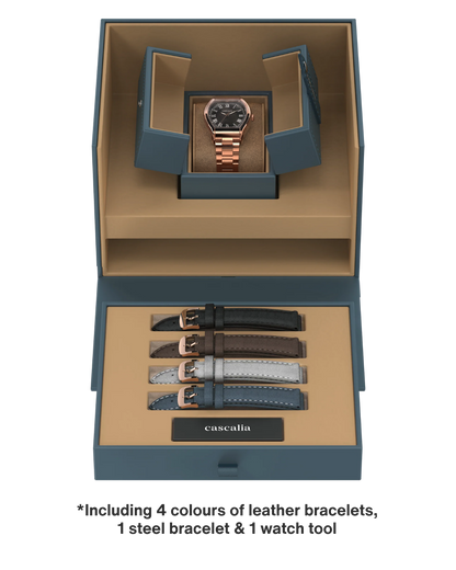 Caratello Rosegold Automatic Black