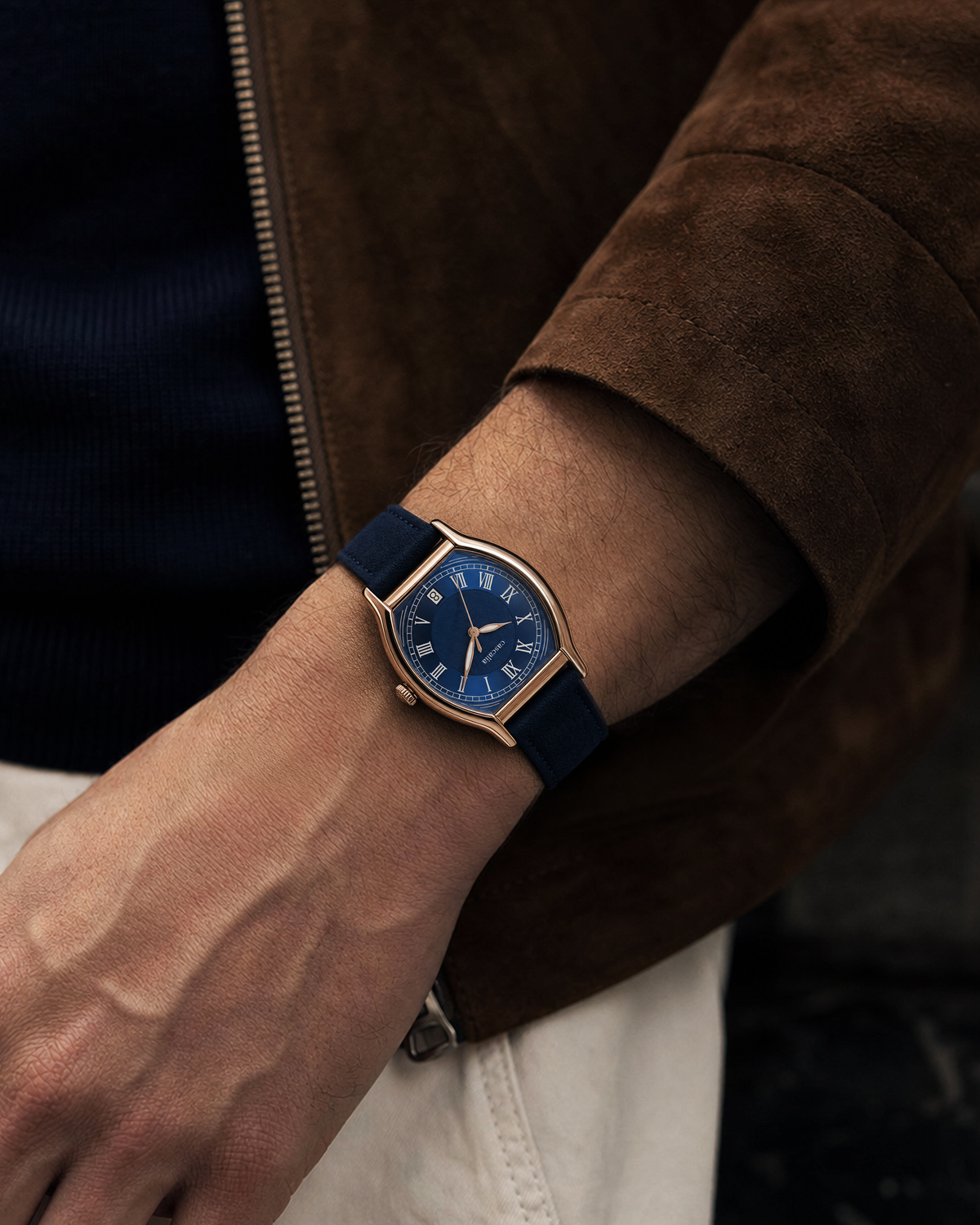 Caratello Rosegold Automatic Blue