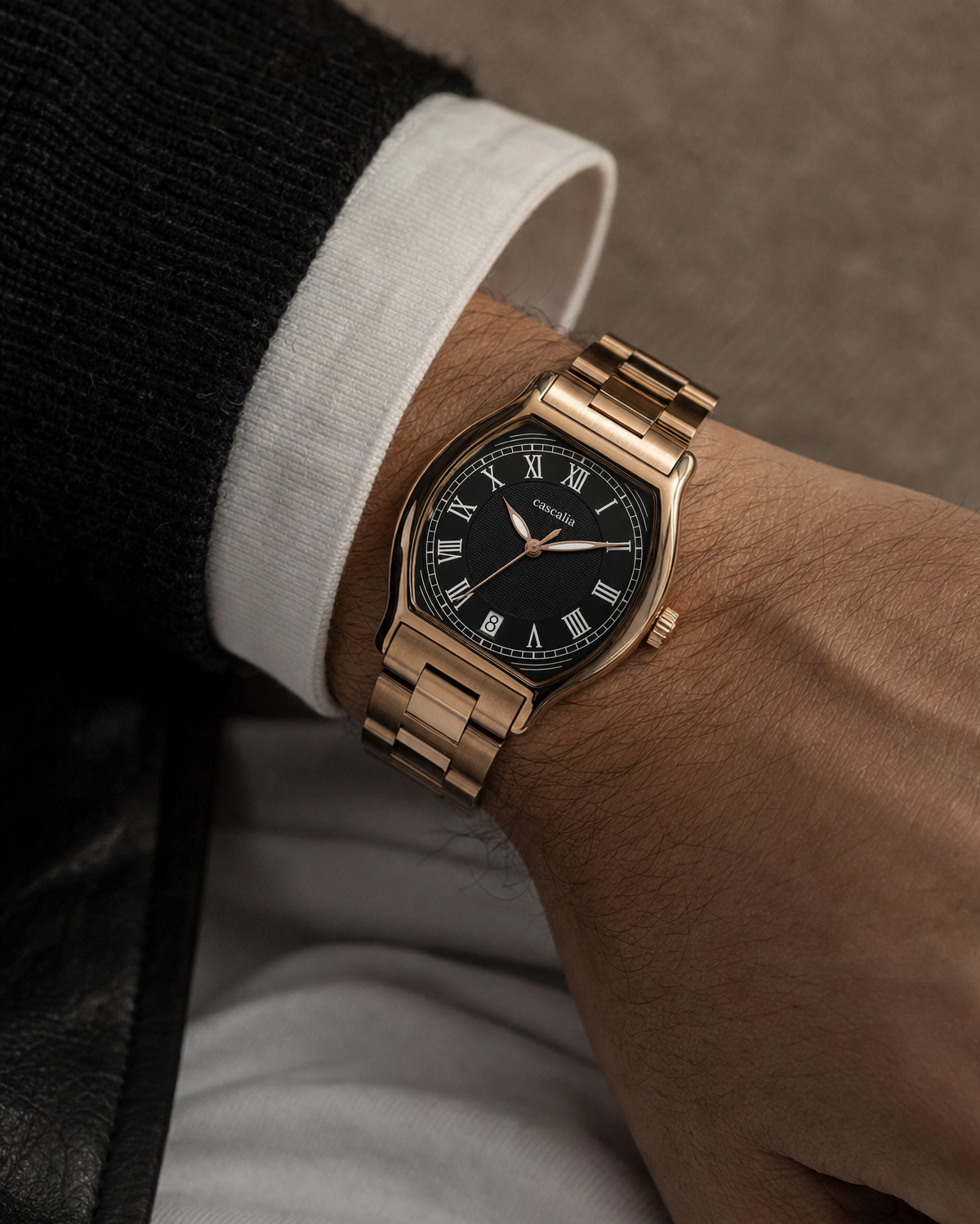 Caratello Rosegold Automatic Black